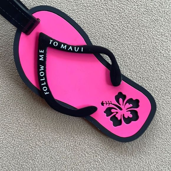 MAUI HAWAII LUGGAGE TAG - Maui, Hawaii (flip flop design) 🌸 - Picture 1 of 5